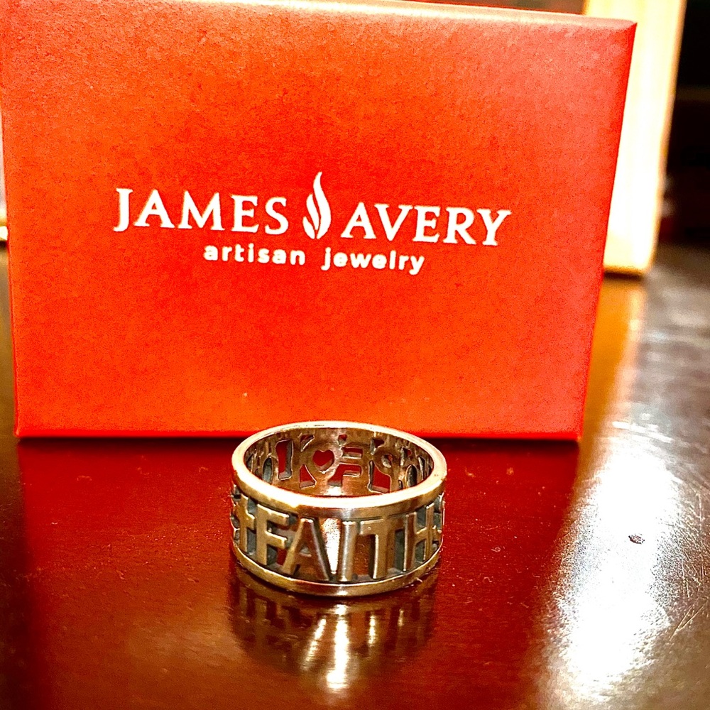 James Avery Faith Hope Love Ring Size 9.5